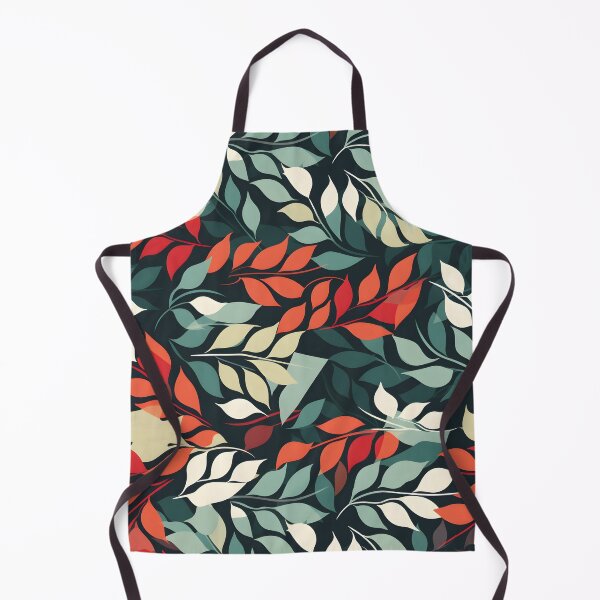 Item preview, Sparser Red Orange Green White and Yellow Fall Foliage—autumn pattern, autumn design, fall fashion, wallpaper, seamless, leaves illustration, designed and sold by ignasirus.