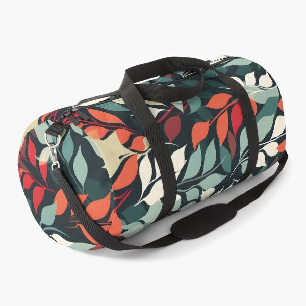 Item preview, Sparser Red Orange Green White and Yellow Fall Foliage—autumn pattern, autumn design, fall fashion, wallpaper, seamless, leaves illustration, designed and sold by ignasirus.