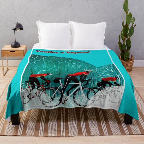 Item preview, VUELTA A ESPANA : Abstract Whimsical Surreal Bicycle Racing Print designed and sold by posterbobs.