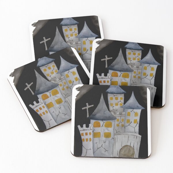 Item preview, Castle at Night Watercolor designed and sold by KanyaluckArtist.