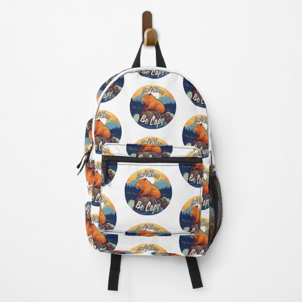 Item preview, Don't Worry / Be Capy(bara) designed and sold by Bug & Brush.