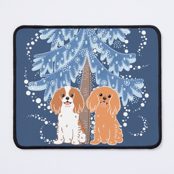 Item preview, Blenheim and Ruby Cavalier King Charles Spaniels designed and sold by Lulupainting.