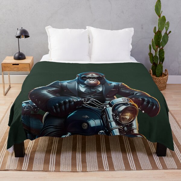 Item preview, Harley Gorilla: Fantastical Fusion of Biker Spirit and Classy Charm designed and sold by Thonja.