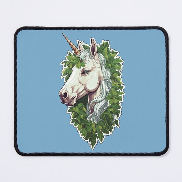 Item preview, A beautiful portrait of a unicorn in the middle of the leaves. - 01 designed and sold by MadamPaperHazel.