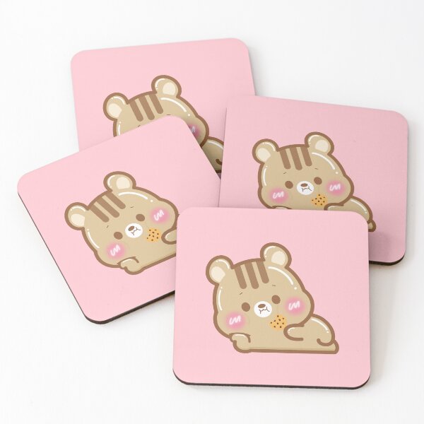Item preview, Cute Kawaii Chipmunk Munching designed and sold by cutecozynook.