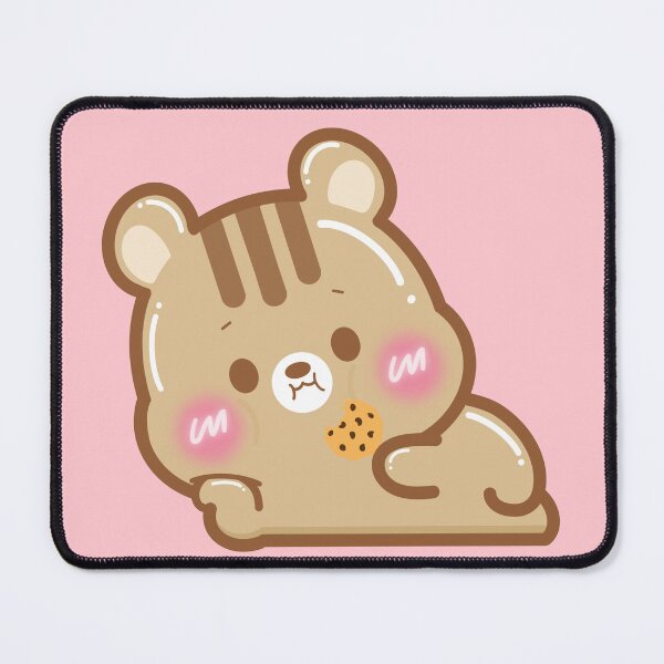 Item preview, Cute Kawaii Chipmunk Munching designed and sold by cutecozynook.
