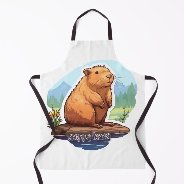 Item preview, Happybara - Capybara but happy designed and sold by Bug & Brush.
