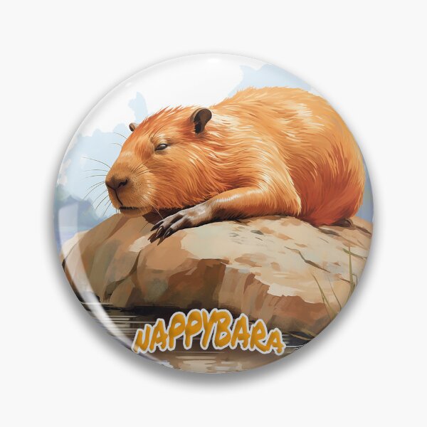 Item preview, Nappybara - Capybara but sleepy designed and sold by Bug & Brush.