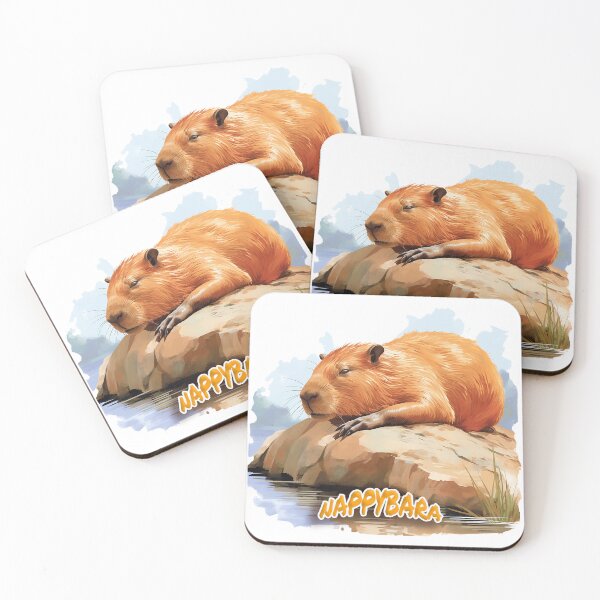 Item preview, Nappybara - Capybara but sleepy designed and sold by Bug & Brush.