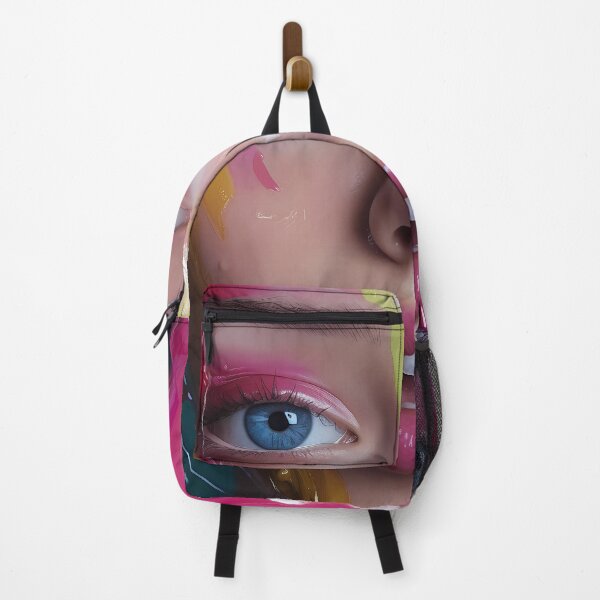 Item preview, The joyful canvas of colors on her face. designed and sold by Turnzart.