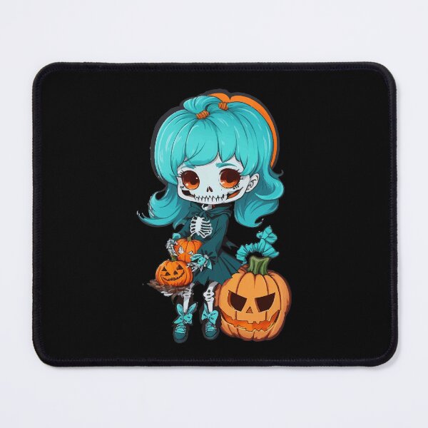 Item preview, Halloween Skeleton Kawaii Girl designed and sold by CatCoconut-Art.