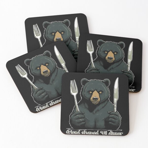 Item preview, Bear: Friend Shaped 'Til Dinner designed and sold by Bug & Brush.