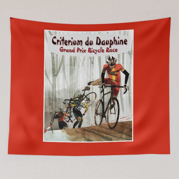 Item preview, Criterium du Dauphine: Colorful Abstract Bicycle Racing Advertising  Print designed and sold by posterbobs.