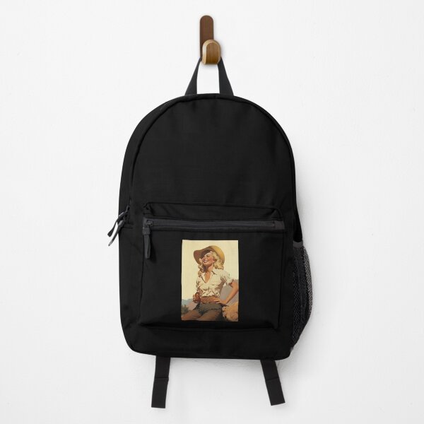 Item preview, Vintage Illustration Western Woman Coastal Cowgirl Dorm Art designed and sold by FnsShop.