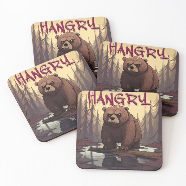 Item preview, Bear: Hangry. designed and sold by Bug & Brush.