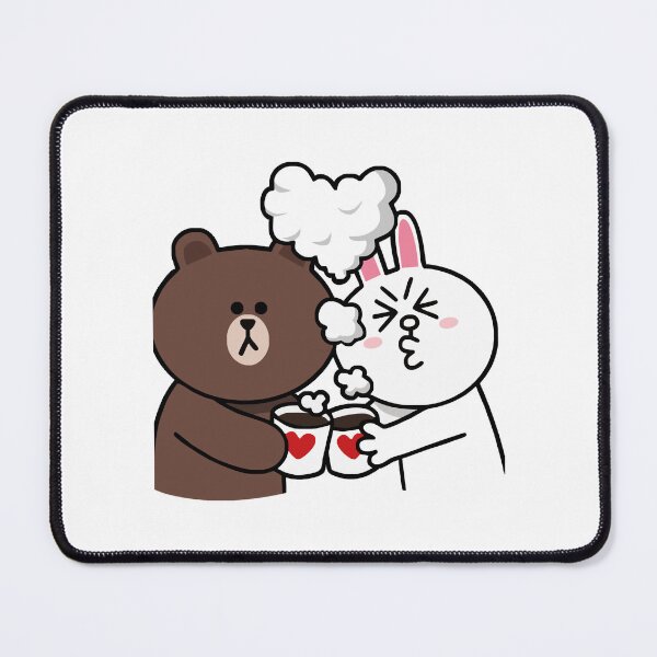 Item preview, Brown bear and Cony in love designed and sold by akeela-hweiss.
