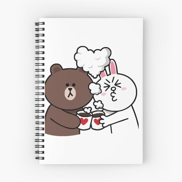 Item preview, Brown bear and Cony in love designed and sold by akeela-hweiss.