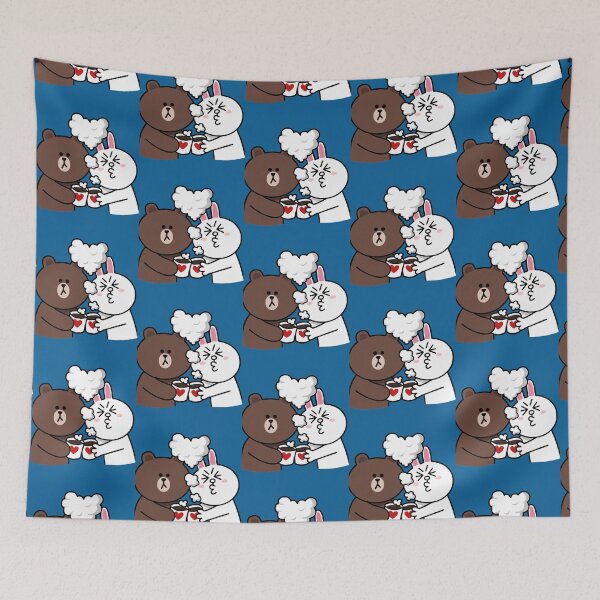 Item preview, Brown bear and Cony in love designed and sold by akeela-hweiss.