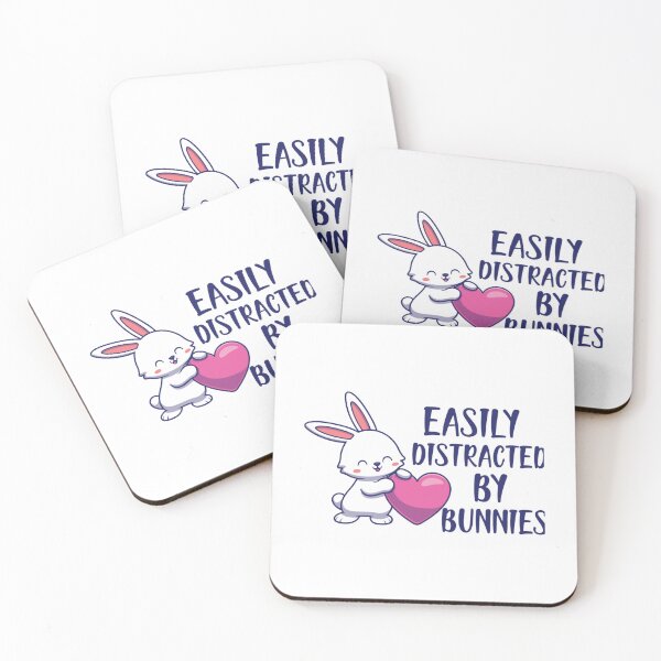 Item preview, Bunny Lover Rabbit Lover Gift Bunny - Easily distracted by bunnies designed and sold by akeela-hweiss.