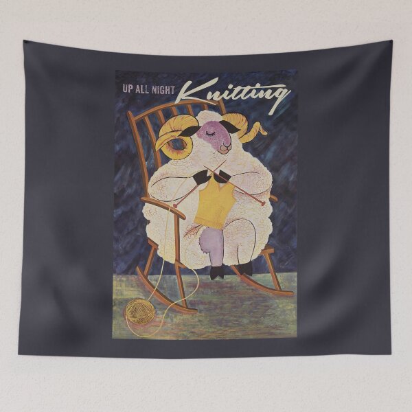 Item preview, Vintage Knitting Poster designed and sold by Sasha Art Gallery.