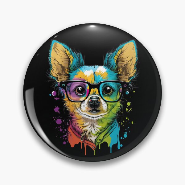 Item preview, Colorful Kawaii Chihuahua Nerd designed and sold by Leonardo Palumbo.