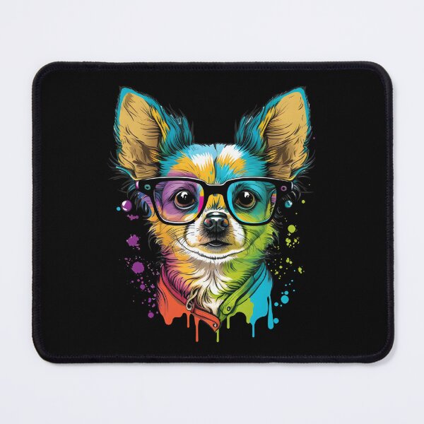 Item preview, Colorful Kawaii Chihuahua Nerd designed and sold by Leonardo Palumbo.