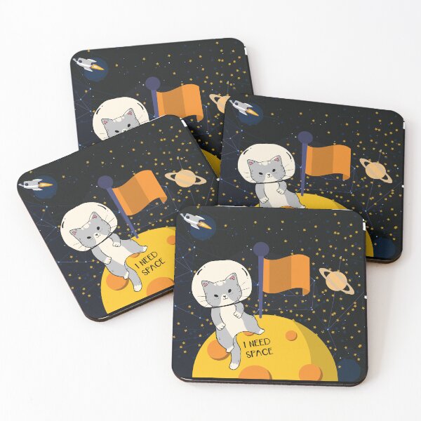 Item preview, I need space, funny cat Tshirt  designed and sold by Anirammax.
