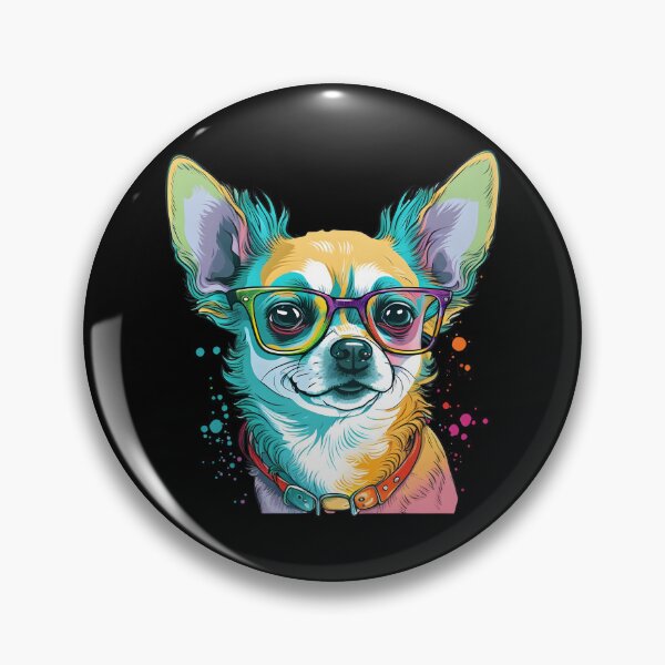 Item preview, Colorful Kawaii Chihuahua Nerd designed and sold by Leonardo Palumbo.