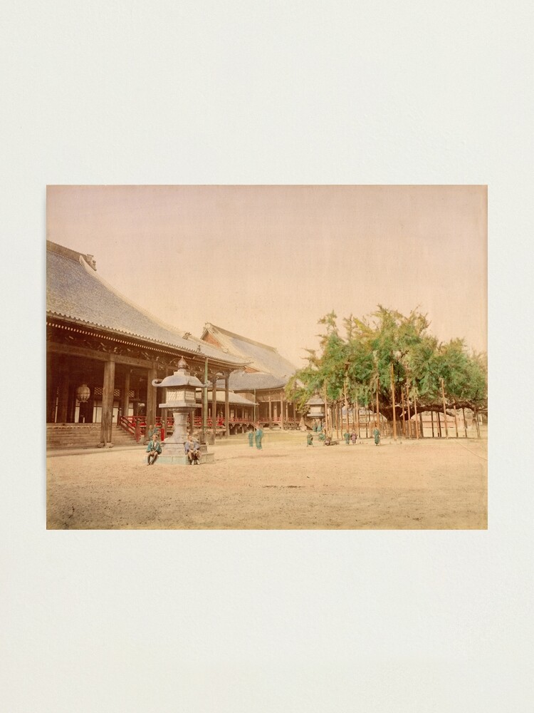 Alternate view of Buddhist temple, Kyoto Photographic Print