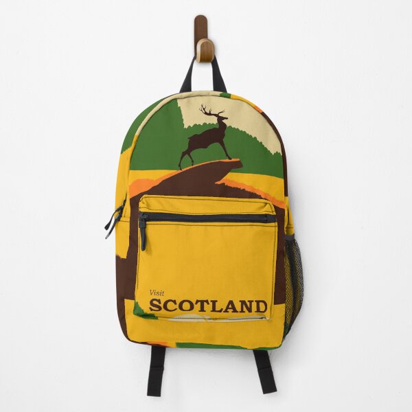 Item preview, Vintage, Visit Scotland poster with stag at bay. designed and sold by EdgyEdgeArt.