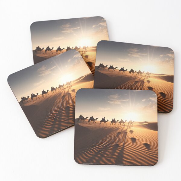 Item preview, Desert Dunes caravan walk 1 designed and sold by Art by Lilia.