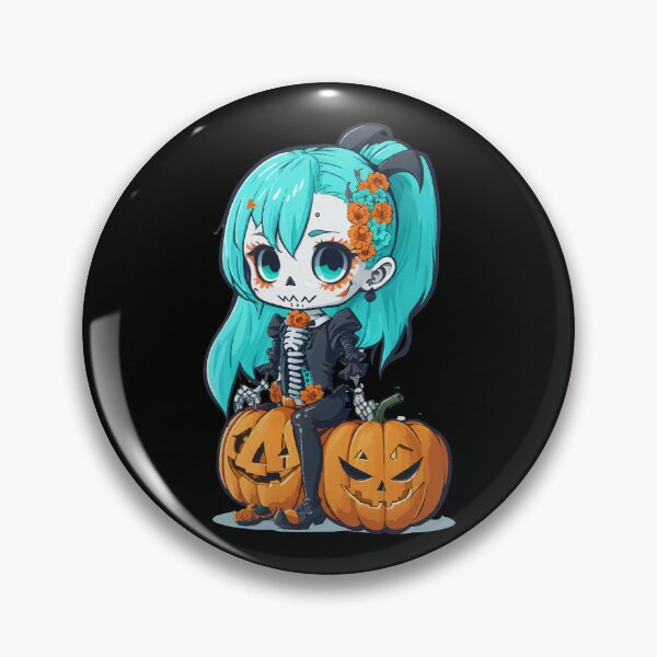 Item preview, Halloween Skeleton Kawaii Girl  designed and sold by CatCoconut-Art.