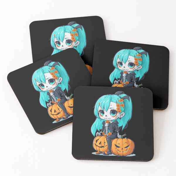 Item preview, Halloween Skeleton Kawaii Girl  designed and sold by CatCoconut-Art.