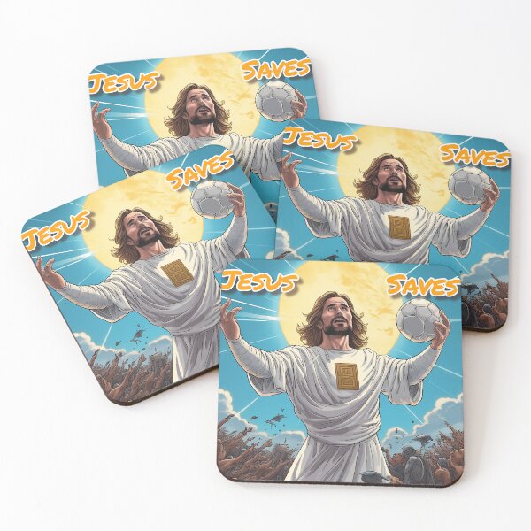 Item preview, Jesus Saves (soccer) designed and sold by Bug & Brush.