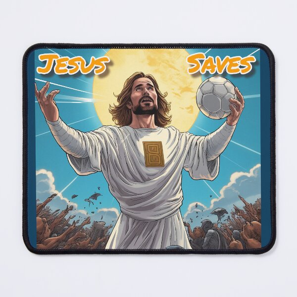 Item preview, Jesus Saves (soccer) designed and sold by Bug & Brush.