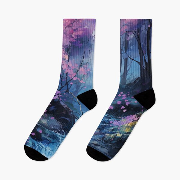 Item preview, River cascades through the beautiful woods at sunset 14 designed and sold by Art by Lilia.