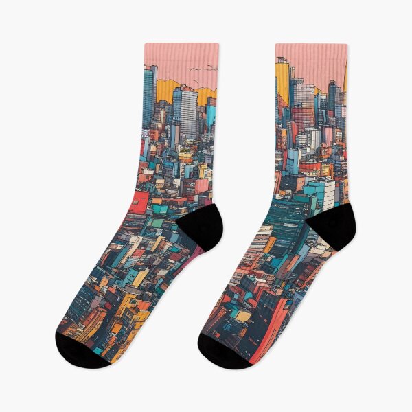 Item preview, Colorful Artistic Cityscape of Tokyo, Japan designed and sold by RandomJunction.