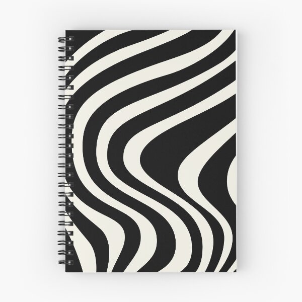 Item preview, Black and white retro style waves designed and sold by BattaAnastasia.