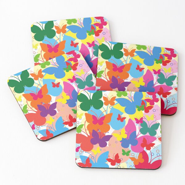 Item preview, Vivid seamless Retro with butterflies, Colorful tone illastrate designed and sold by teaw-teaw.
