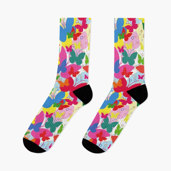 Item preview, Vivid seamless Retro with butterflies, Colorful tone illastrate designed and sold by teaw-teaw.