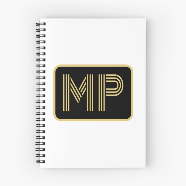 Item preview, MP Initials Gold Geometric Letters designed and sold by Jeallan Designs.