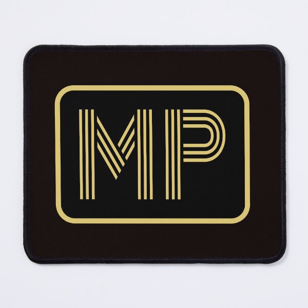 Item preview, MP Initials Gold Geometric Letters designed and sold by Jeallan Designs.