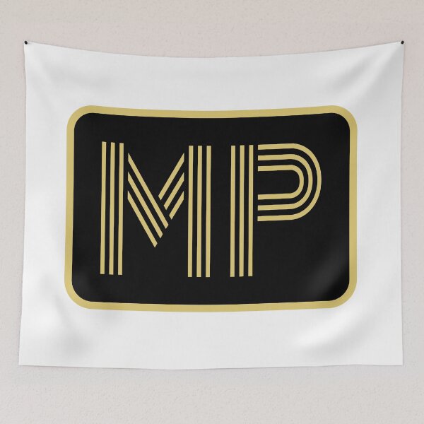 Item preview, MP Initials Gold Geometric Letters designed and sold by Jeallan Designs.