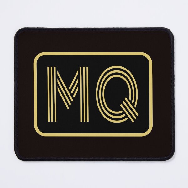 Item preview, MQ Initials Gold Geometric Letters designed and sold by Jeallan Designs.