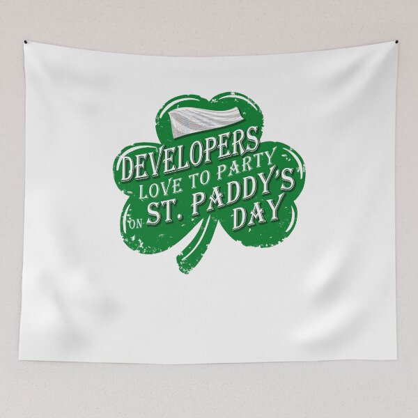 Item preview, Developers love to party on St. Paddy's Day too designed and sold by polygrafix.