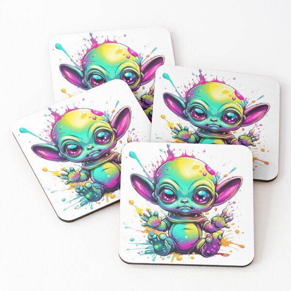 Item preview, Cute Colorful Alien Baby Art designed and sold by Dioscuri Digital.