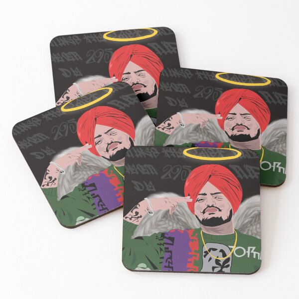 Item preview, sidhu moose wala angel wings with halo designed and sold by illustrational0.