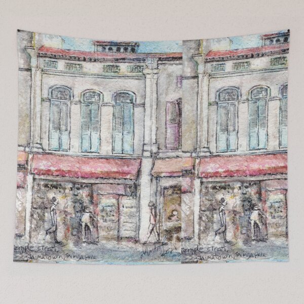 Item preview, Temple street, Chinatown, Singapore    designed and sold by gordonartist1.