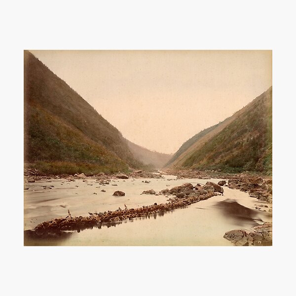 View of rapids, Kyoto Photographic Print