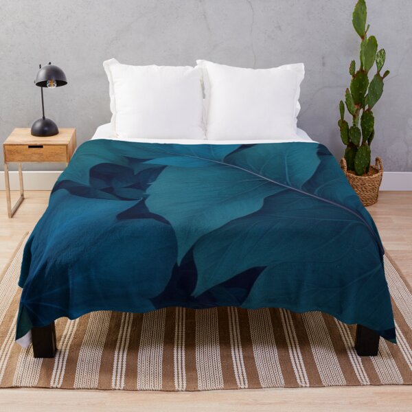 Item preview, beautiful big blue and green leaves designed and sold by mikaws.